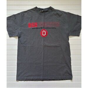 VTG 90s Ohio State Buckeyes T Shirt Champs Size Medium Made In USA 100% Cotton